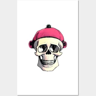 skull funny monkey Posters and Art